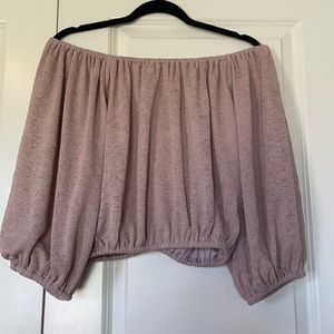 MAVERICK off the shoulder pink top